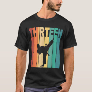 13e verjaardag Karate Taekwondo Thema 13 Jaar Oud T-shirt