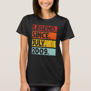 13e verjaardag legende sinds juli 2009 13 jaar oud t-shirt