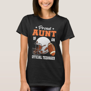 13e verjaardag met het Football van een ambtenaar  T-shirt