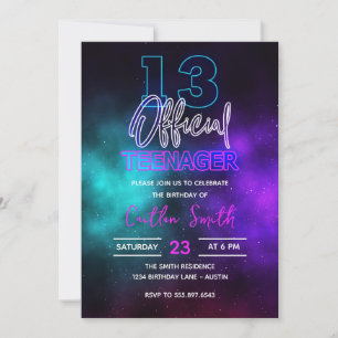 13e verjaardag officieel een tiener melkweg kaart
