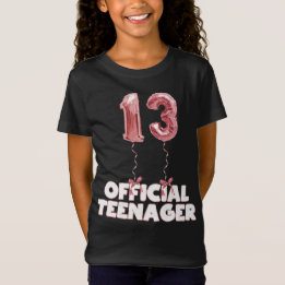 13e verjaardag Officiële Teenager Foil-ballonnen  T-shirt