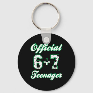 13e verjaardag Officiële tiener grappig voetbal 6+ Sleutelhanger