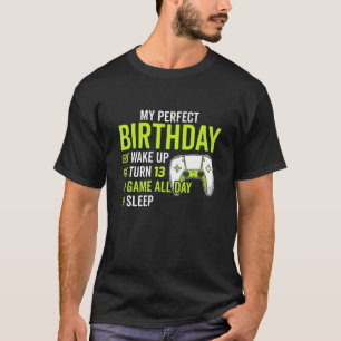 13e verjaardag S voor jongens van 13 jaar oude gra T-shirt
