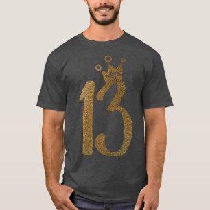 13e verjaardag Teen Gold 13e verjaardag T T-shirt
