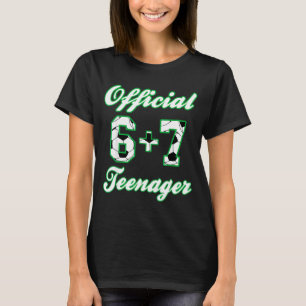 13e verjaardag tiener grappig voetbal 6+7 meme t-shirt
