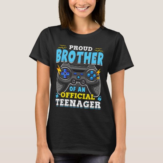 13e verjaardag van de Broer Officiële Teenager Vid T-shirt (Voorkant)