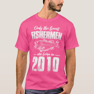 13e verjaardag Vist beste vissers geboren in 201 T-shirt
