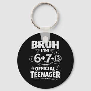 13e verjaardagsshirt grappige meme 6 7 verjaardag  sleutelhanger