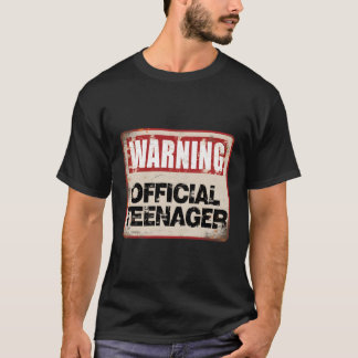 13e waarschuwing officiële Nager 13 jaar T-shirt