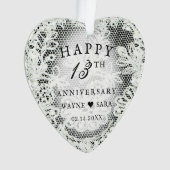 13ème anniversaire du Mariage de dentelle noir + b (devant)