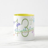 13ème Tasse heureuse d'anniversaire (Centre)