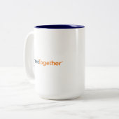 13oz Mug - Blue Interior Tweekleurige Koffiemok (Voorkant links)