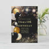 13th Birthday Boy Invitation Kaart (Staand voorkant)