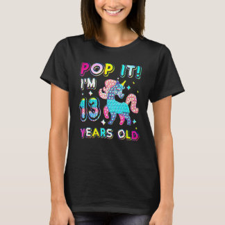 13th Birthday Fidget Toy Birthday Girl 13 Year Old T-shirt