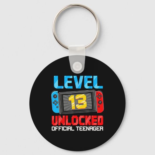 13th Birthday Game Level 13 Ontgrendeld Officiële Sleutelhanger (Voorkant)