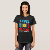 13th Birthday Game Level 13 Ontgrendeld Officiële T-shirt (Voorkant volledig)