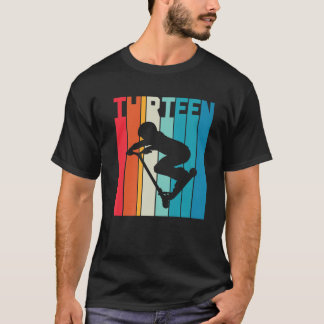 13th Birthday Retro Scooter Driver Lover Boys Kind T-shirt
