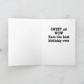 **13TH** BIRTHDAY** SCHRIJVEN IS OP DE WALKAART KAART (Binnen)