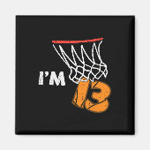 13th Birthday Sketll Im 13 Thirteen Year Old Bday Magneet (Voorkant)