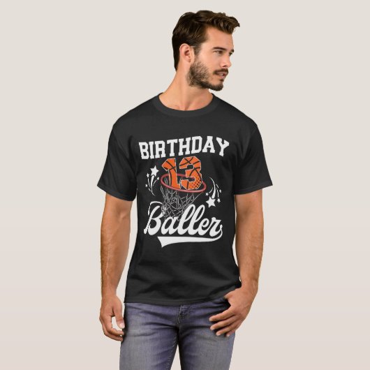 13th Sketll Birthday Thirteen Year Old Sketll Play T-shirt (Voorkant volledig)