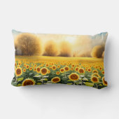 13x21 Coussin décoratif tournesol jaune soleil cou (Verso)