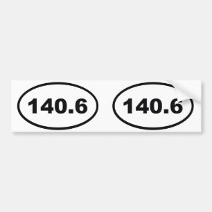 140.6 mijl Triathlon Bumpersticker