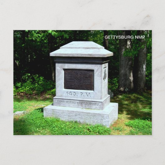 140TH P.V. MONUMENT BRIEFKAART (Voorkant)