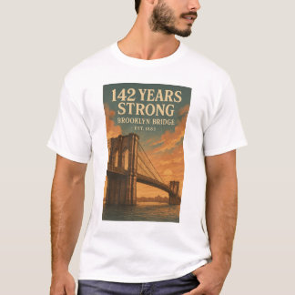 142 jaar Sterk - De Brooklyn Bridge T-shirt