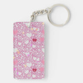 143 geheim QR codebericht, decodeer het, zeg het. Sleutelhanger (achterkant)