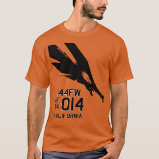 144e FW Fighter Wing F15 Militaire Pilot Californi T-shirt