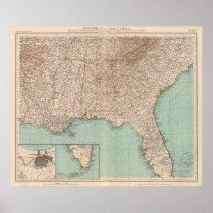 14546 Ark, Tenn, La, Miss, Fla, Ala, Ga, SC Poster