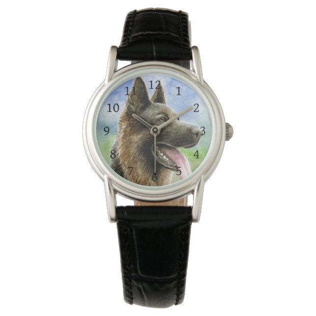 146 German Shepherd Horloge (Voorkant)