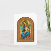 1470 Botticelli Madonna met kind op troon Kaart (Voorkant)