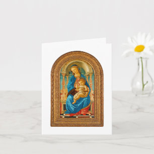 1470 Botticelli Madonna met kind op troon Kaart
