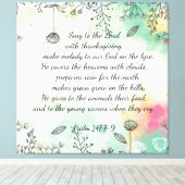 147 psalm canvas afdruk (Insitu (Houten vloer))