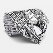 1493 Nuremberg Chronicle woodblock stropdas! Stropdas (Opgerold)