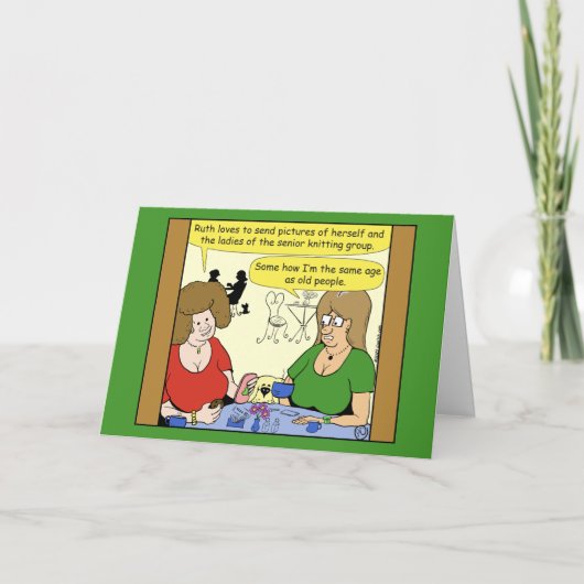 1497 Je ressemble à des personnes âgées Carte de v (Devant)