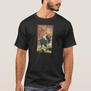 14. 南 雄 図, 若 冲 Rooster, Jakuchu T-shirt