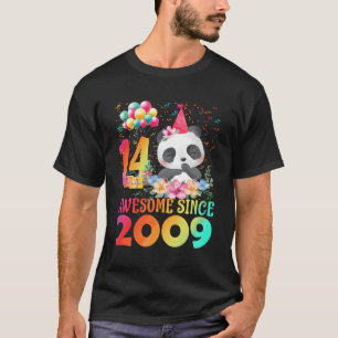 14 14e Panda Geweldige sinds 2009 T-shirt