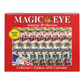 14,25" brede 2026 International Magic Eye-kalender Kalender