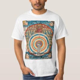 $ 14,95 Antiek Geocentrische Christelijke wereld T-shirt