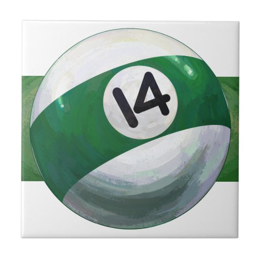 14 Ball Tegeltje (Voorkant)