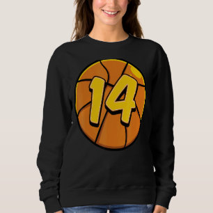 14 Basketbal Verjaardag Thema Bday Party 14e Celeb Trui