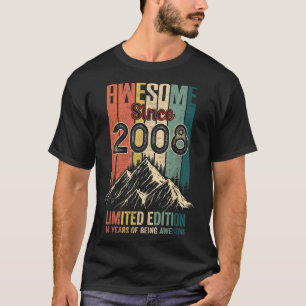 14 Birthday Gifts Geweldige sinds 2008 Limited Edi T-shirt