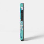14 coque iphone d'angle de ruban turquoise pour la se (Côté gauche)