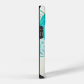 14 coque iphone d'angle de ruban turquoise pour la se (Côté droit)