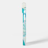 14 coque iphone d'angle de ruban turquoise pour la se (Verso / Gauche)