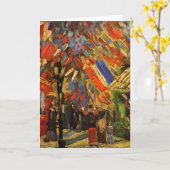 14 de Viering van juli in het Fine Art. van Parijs Kaart (Gele Bloem)