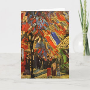14 de Viering van juli in het Fine Art. van Parijs Kaart