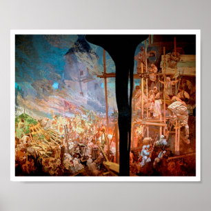 #14 Defense of Sziget against the Turks, Mucha Poster